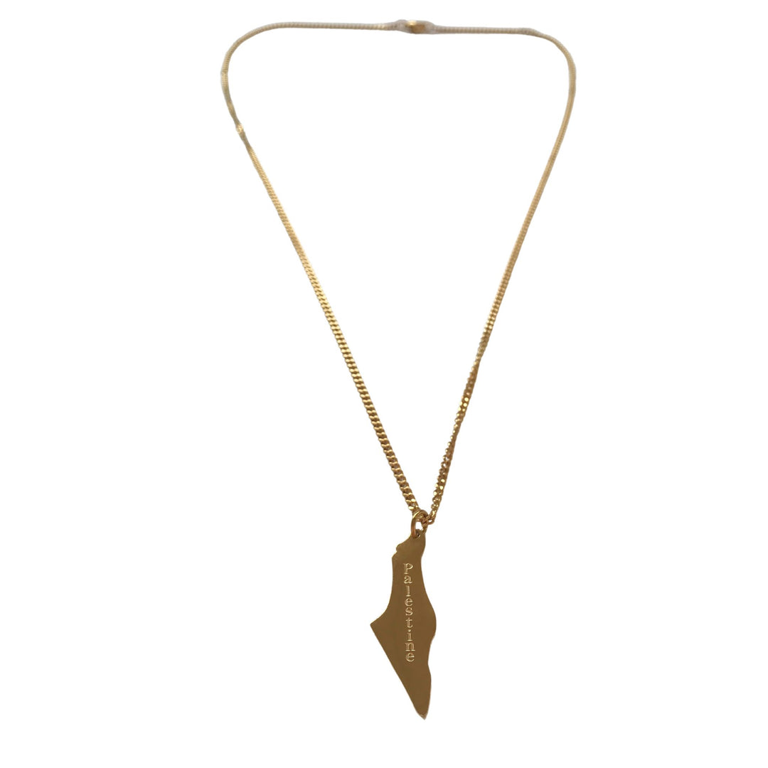 His&amp;Hers Palestine Map Necklace