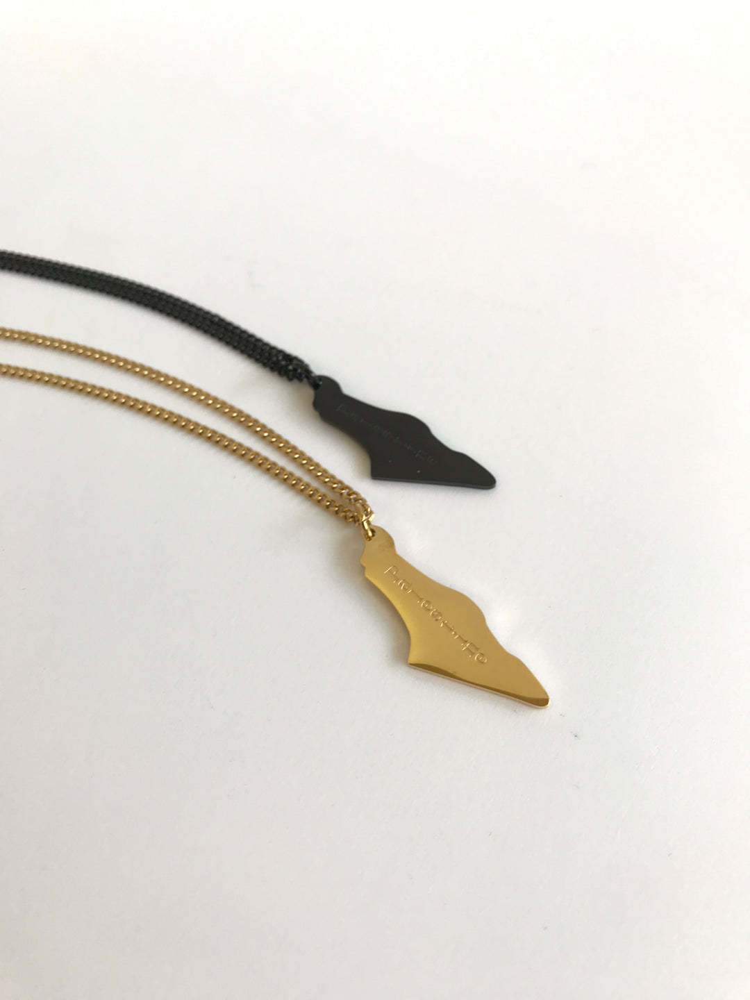 His&amp;Hers Palestine Map Necklace