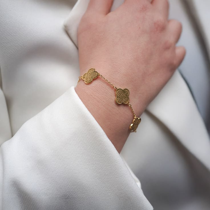 Clover Sabr, Shukr and Tawakkul Bracelet