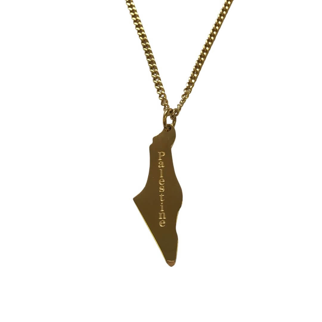 His&amp;Hers Palestine Map Necklace