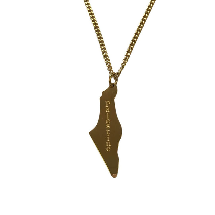 His&amp;Hers Palestine Map Necklace