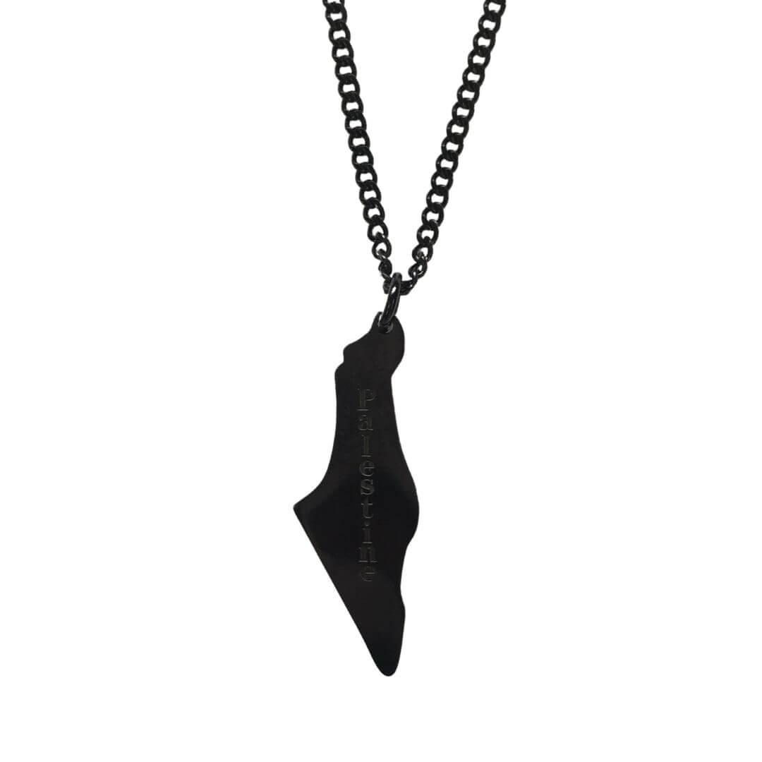 His&amp;Hers Palestine Map Necklace