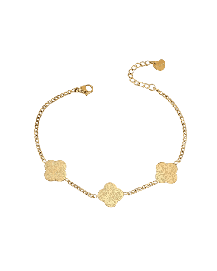 Clover Sabr, Shukr and Tawakkul Bracelet