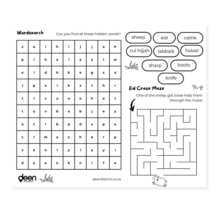 Colour in Placemats - Eid Edition