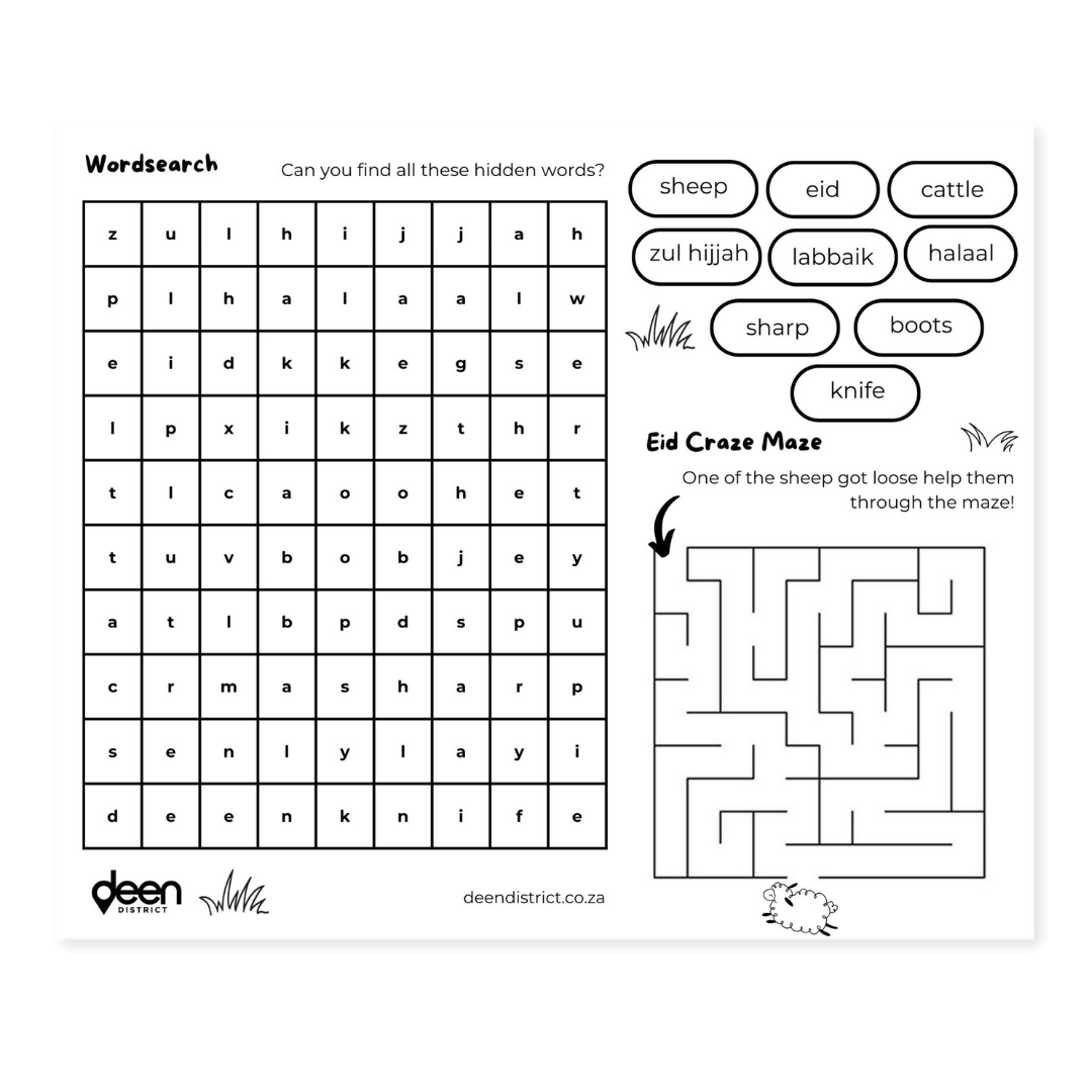 Colour in Placemats - Eid Edition