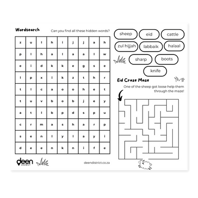 Colour in Placemats - Eid Edition