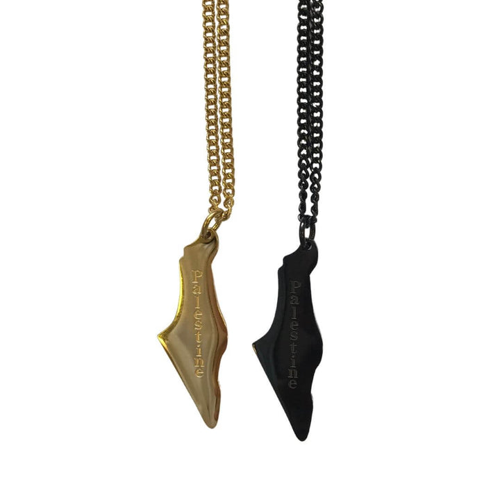 His&amp;Hers Palestine Map Necklace