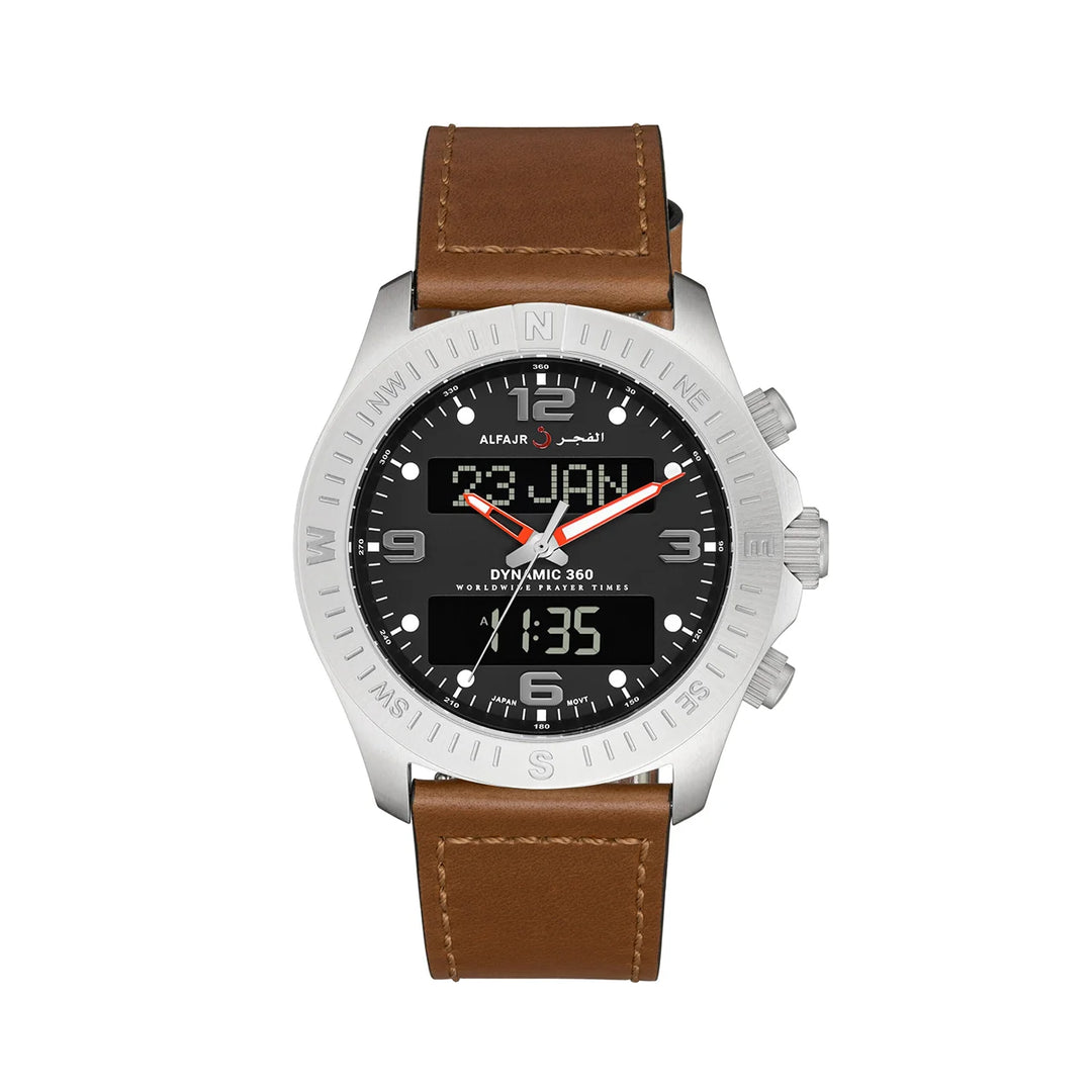 Alfajr Dynamic 360 Mens Leather Watch