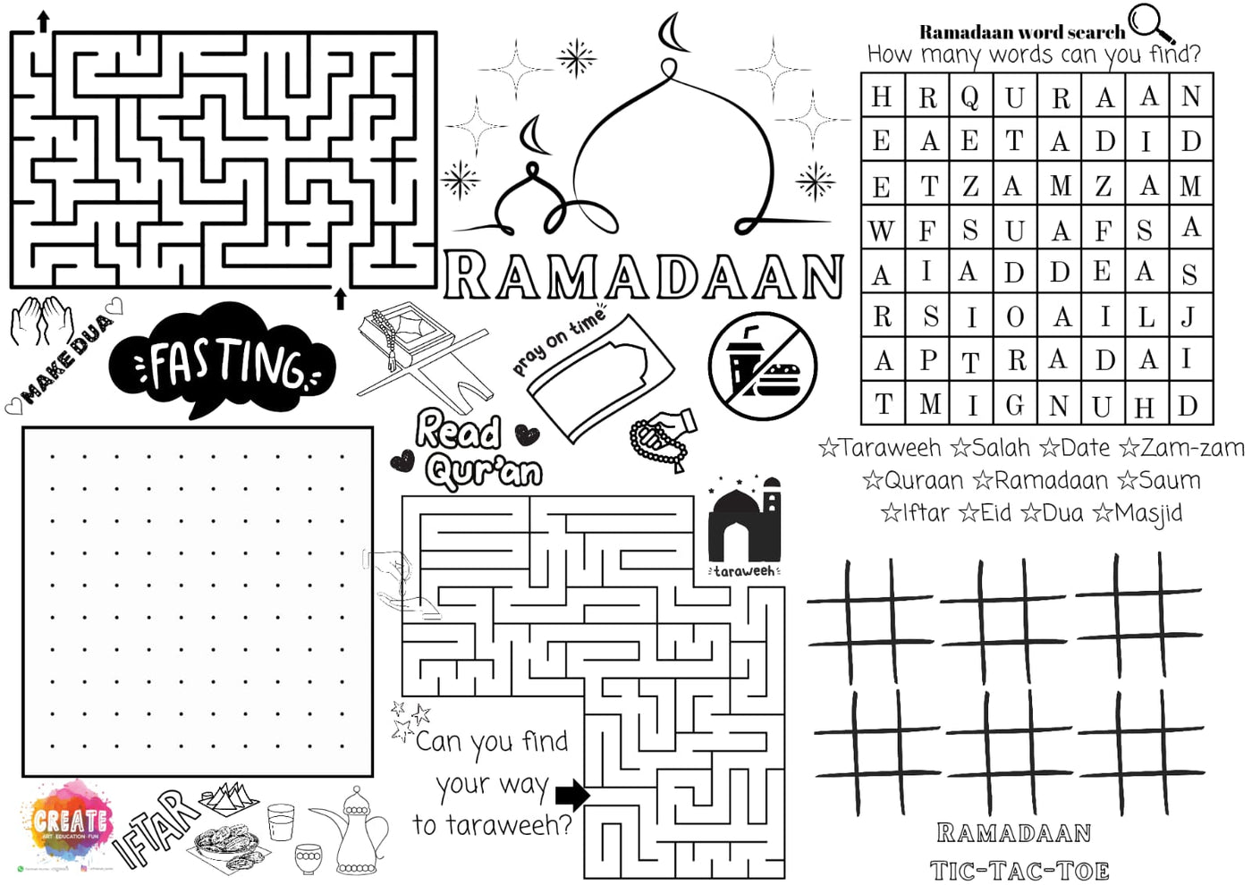 Ramadaan activity mat