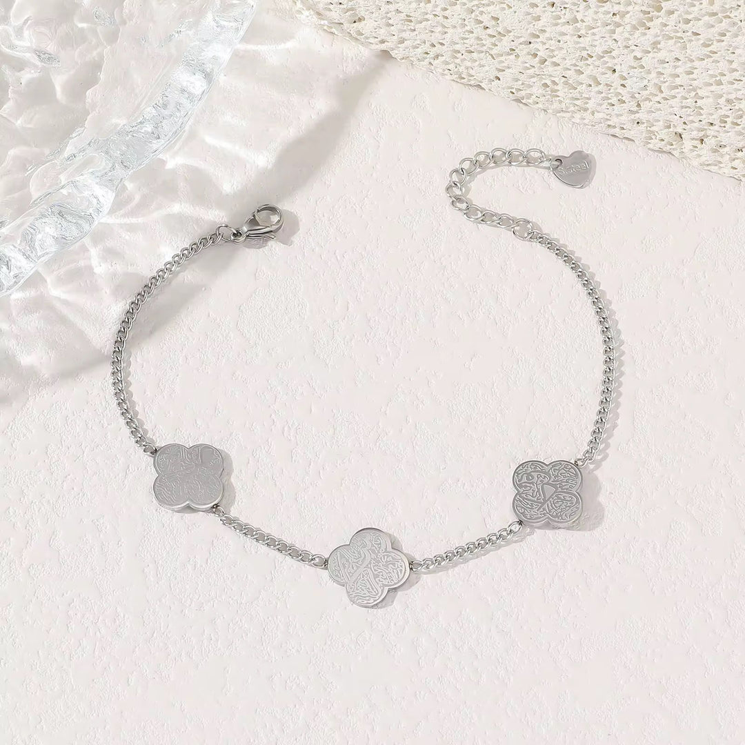 Clover Sabr, Shukr and Tawakkul Bracelet