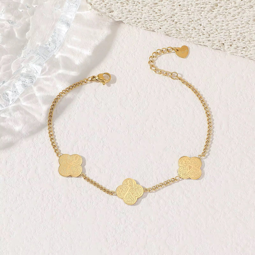 Clover Sabr, Shukr and Tawakkul Bracelet