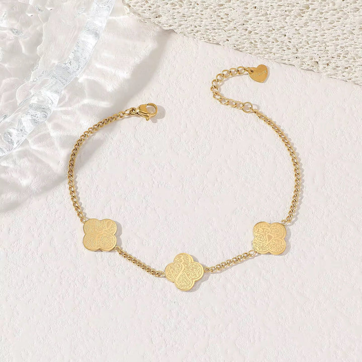 Clover Sabr, Shukr and Tawakkul Bracelet