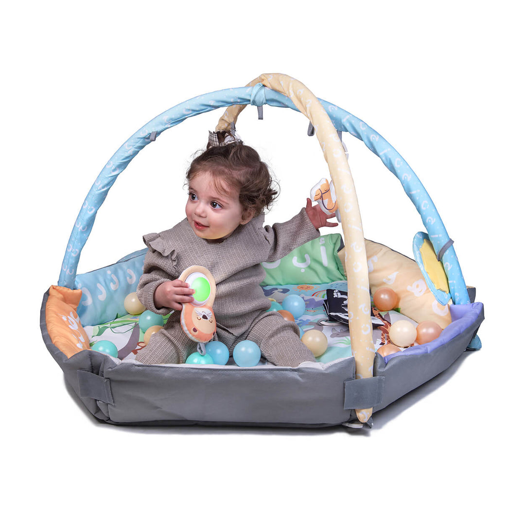 Arabic Alphabet 5-in-1 Activity Gym &amp; Playmat