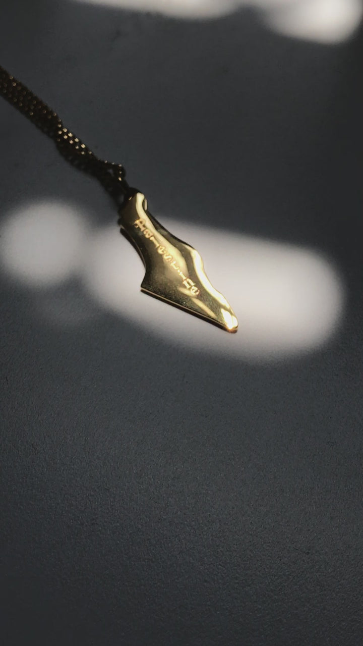 His&amp;Hers Palestine Map Necklace