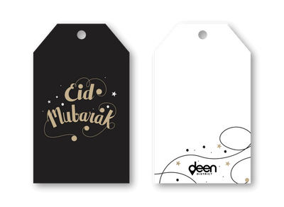 Eid Mubarak Gift Wrap & Tags - Crescent