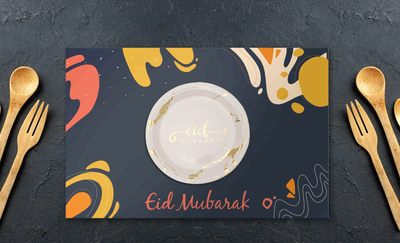 Eid Mubarak Placemats - Disposable