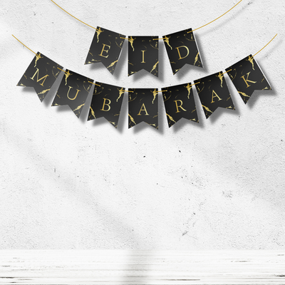 Eid Mubarak Marble Banner