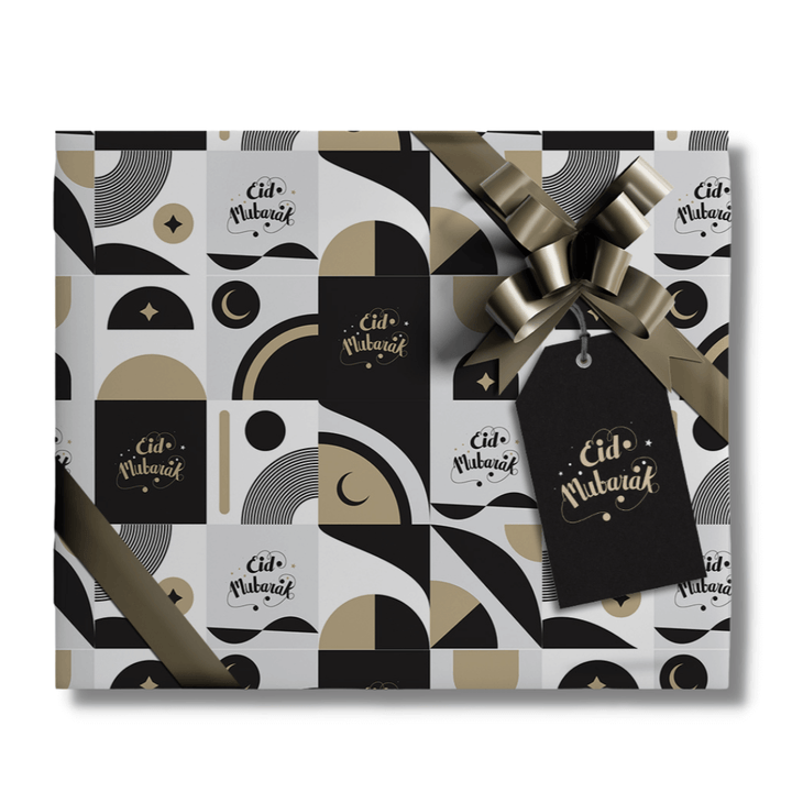 Eid Mubarak Gift Wrap &amp; Tags - Crescent