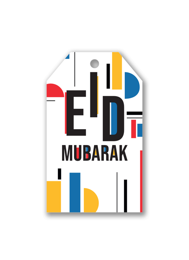 Eid Mubarak Gift Tags - Rainbow