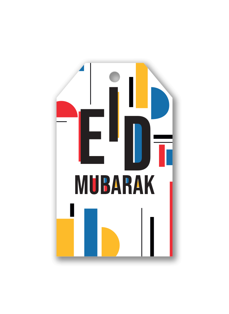 Eid Mubarak Gift Tags - Rainbow