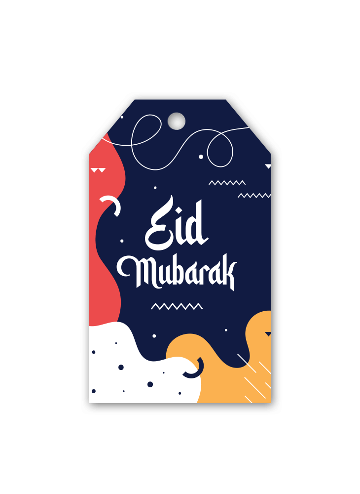 Eid Mubarak Gift Tags - Night
