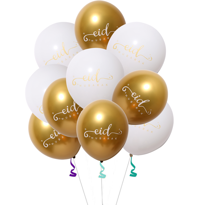 Eid Mubarak Latex Balloons