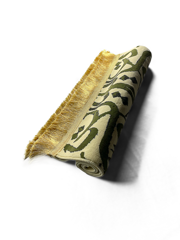 Cream Kaaba Calligraphy Musallah - Made in Medina