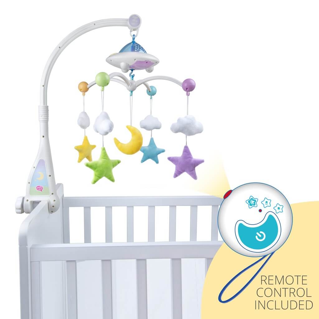 Moon &amp; Stars Quran Cot Mobile With Light Projection
